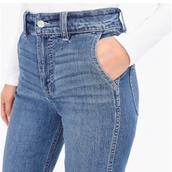 29 🔖 J.Crew Jeans High Rise Wide Leg Trouser Pants Light Lagoon Blue K5200 - Picture 3 of 14